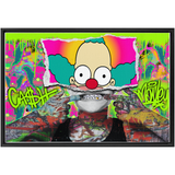 Krusty Money Framed Canvas